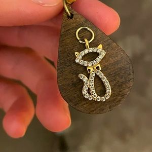 Kate Spade New York Jazz Things Up Pave Cat Pendant